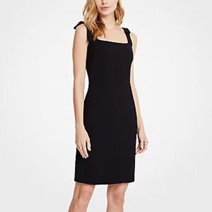 Ann Taylor Bow Strap Sheath Dress
